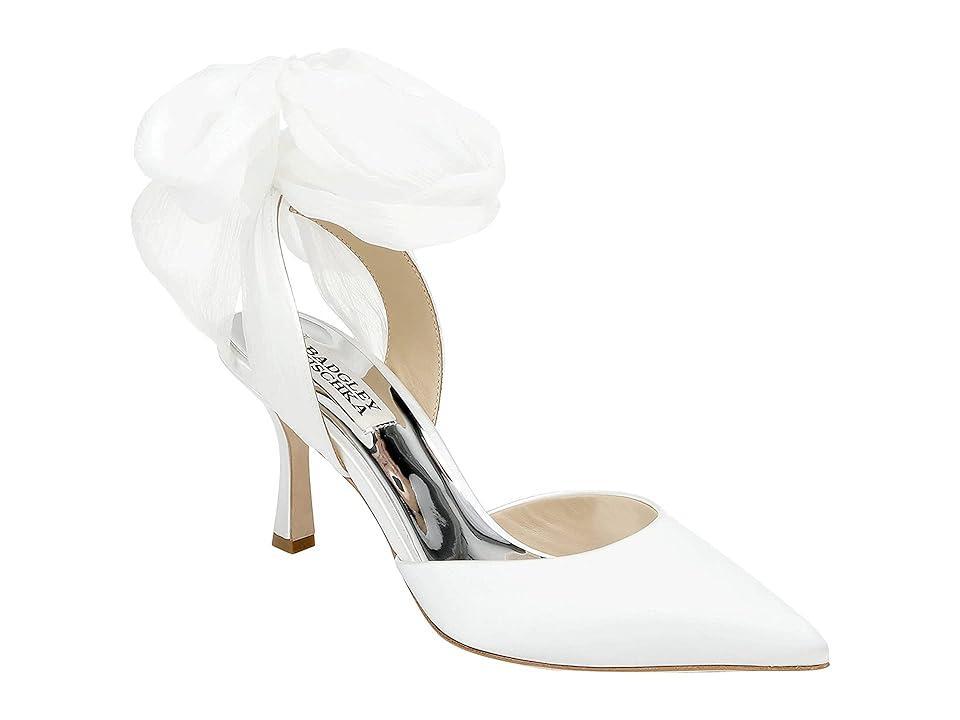 Blaze Satin Ankle-Wrap Halter Pumps Product Image