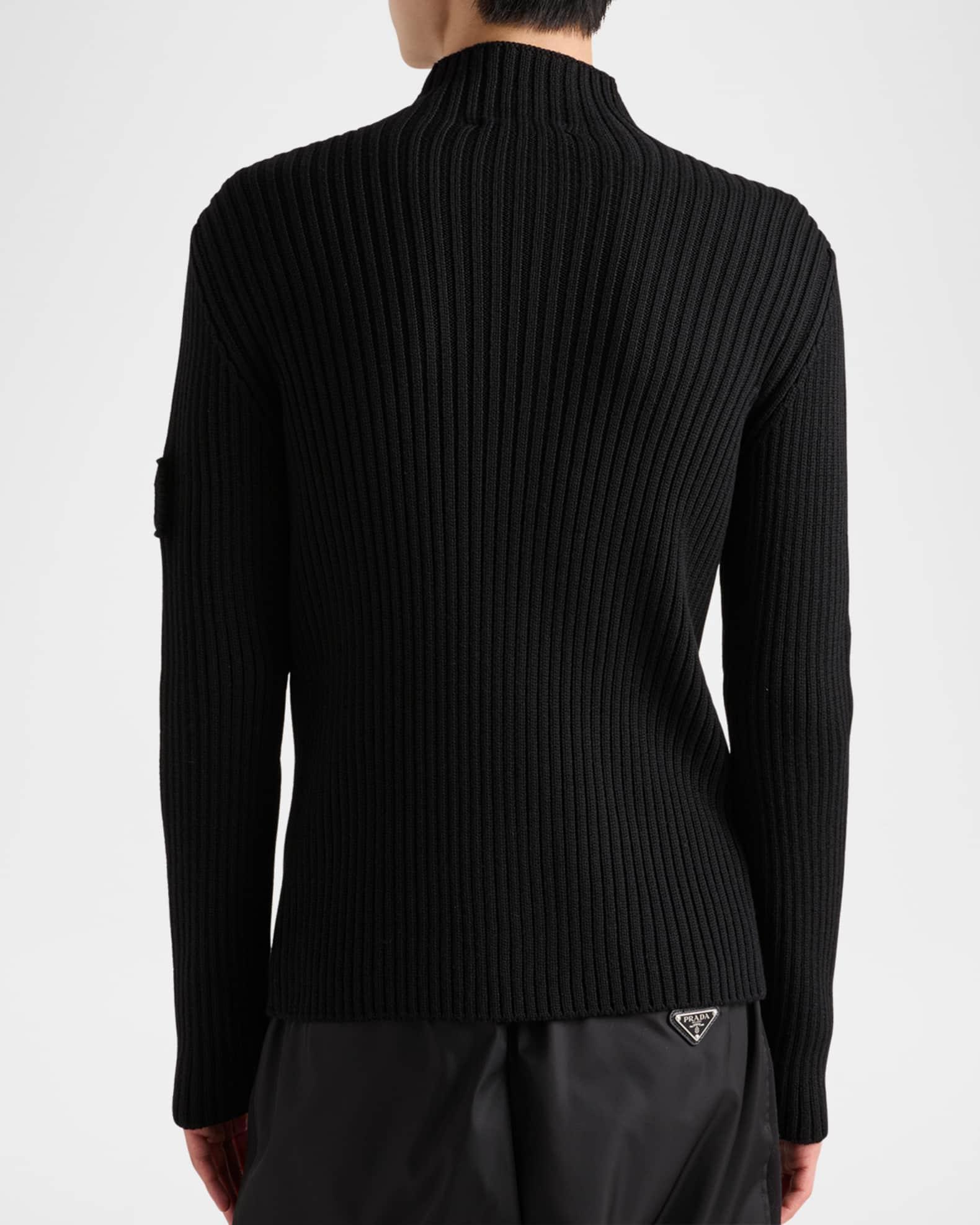 Men's Ribbed Zip Sweater Product Image