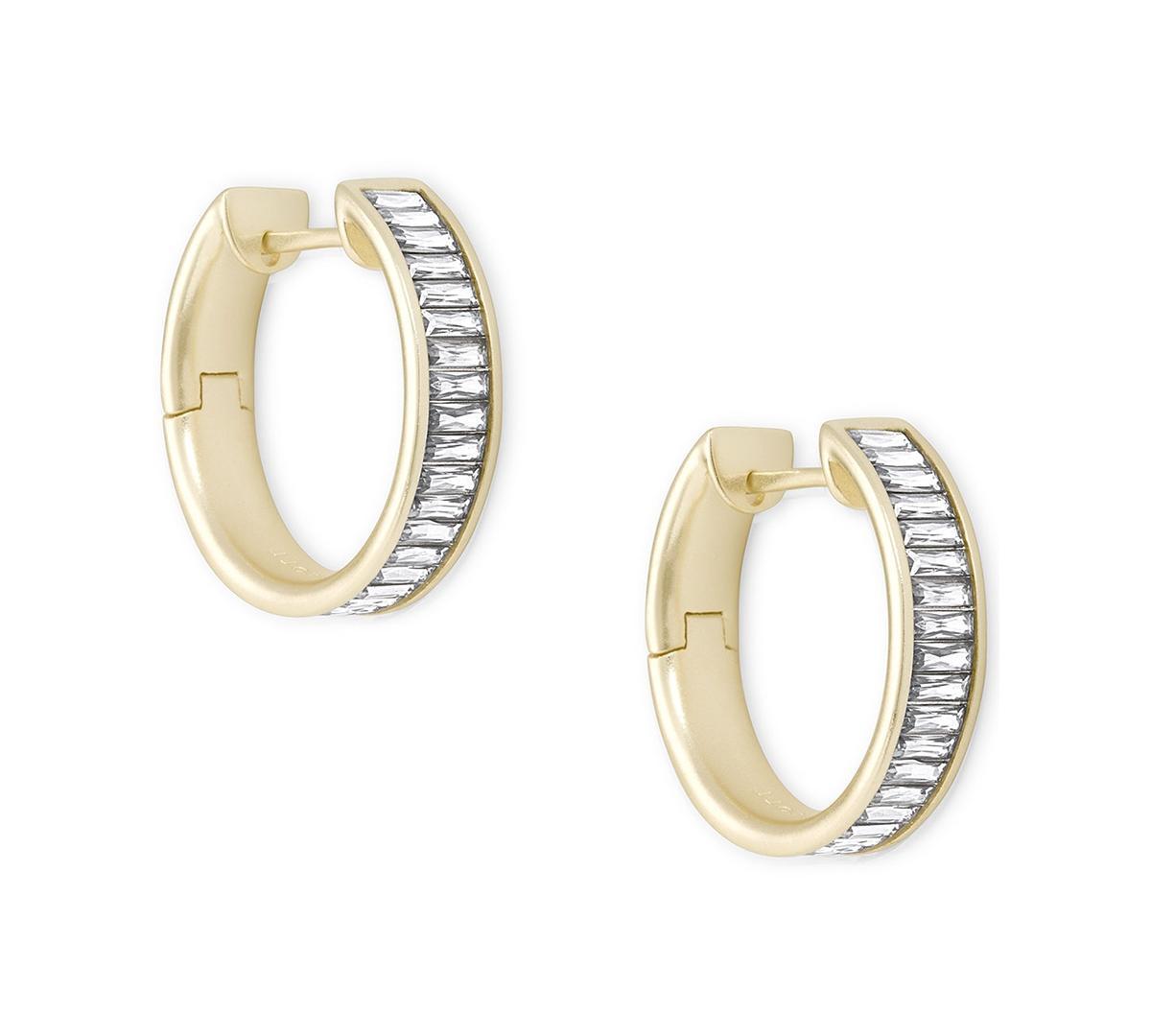 Kendra Scott Small Baguette-Crystal Hoop Earrings, 1 Product Image