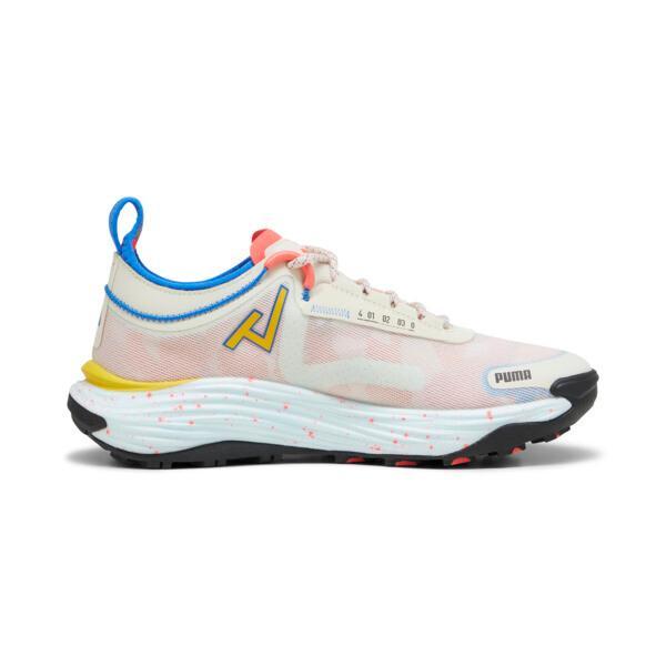 PUMA SEASONS Voyage NITROâ¢ 3 Women's Running Shoes in Alpine Snow/Ultra Blue/Yellow Burst Product Image