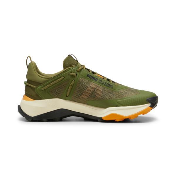 PUMA SEASONS Explore NITROâ¢ Men's Hiking Shoes in Olive Green/Ginger Tea/Black Product Image