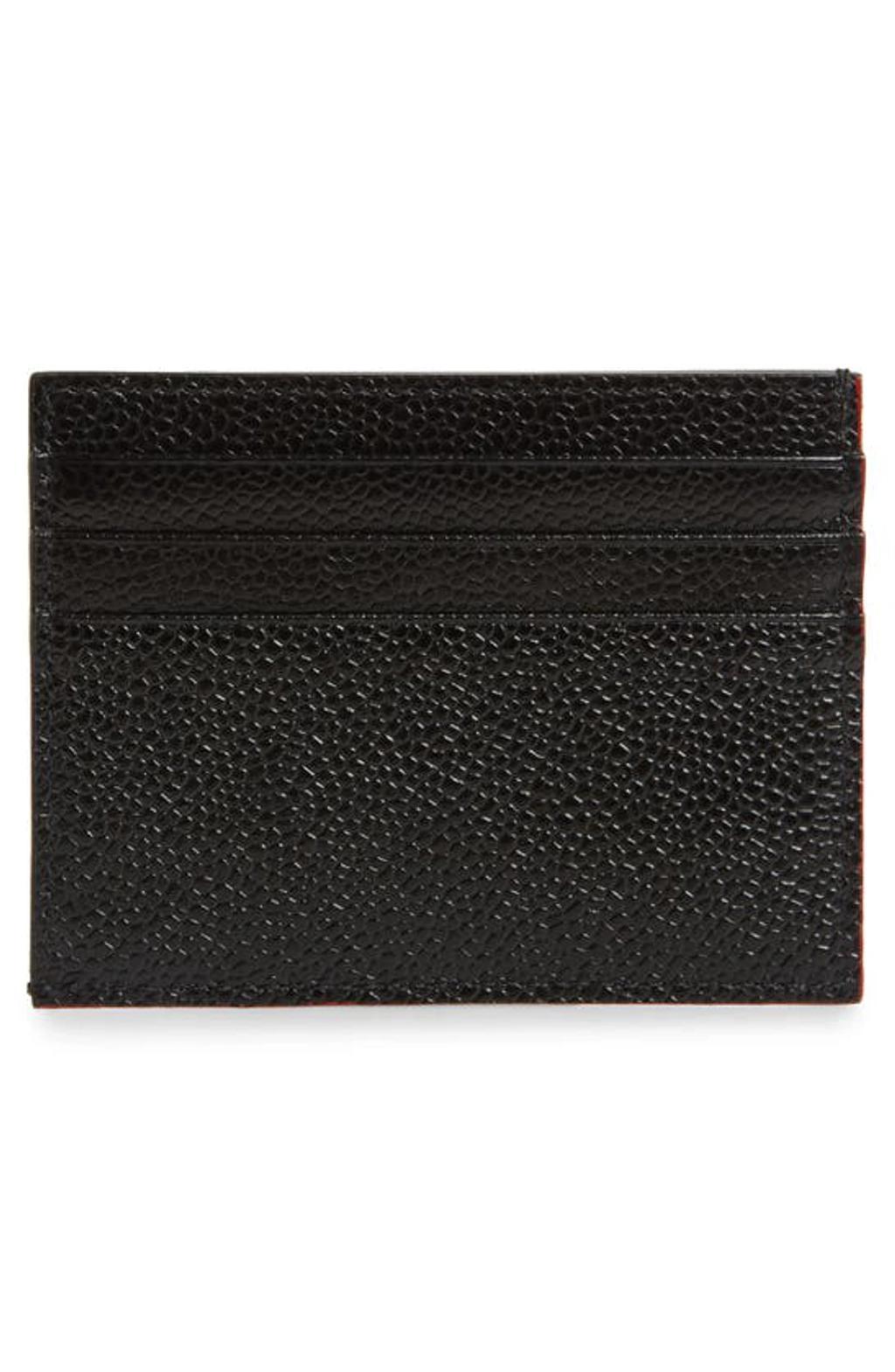 THOM BROWNE Card Case In Black Product Image