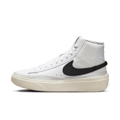 NIKE Blazer Phantom Sneaker Mid In White  Black  Summit White  & Phantom Product Image