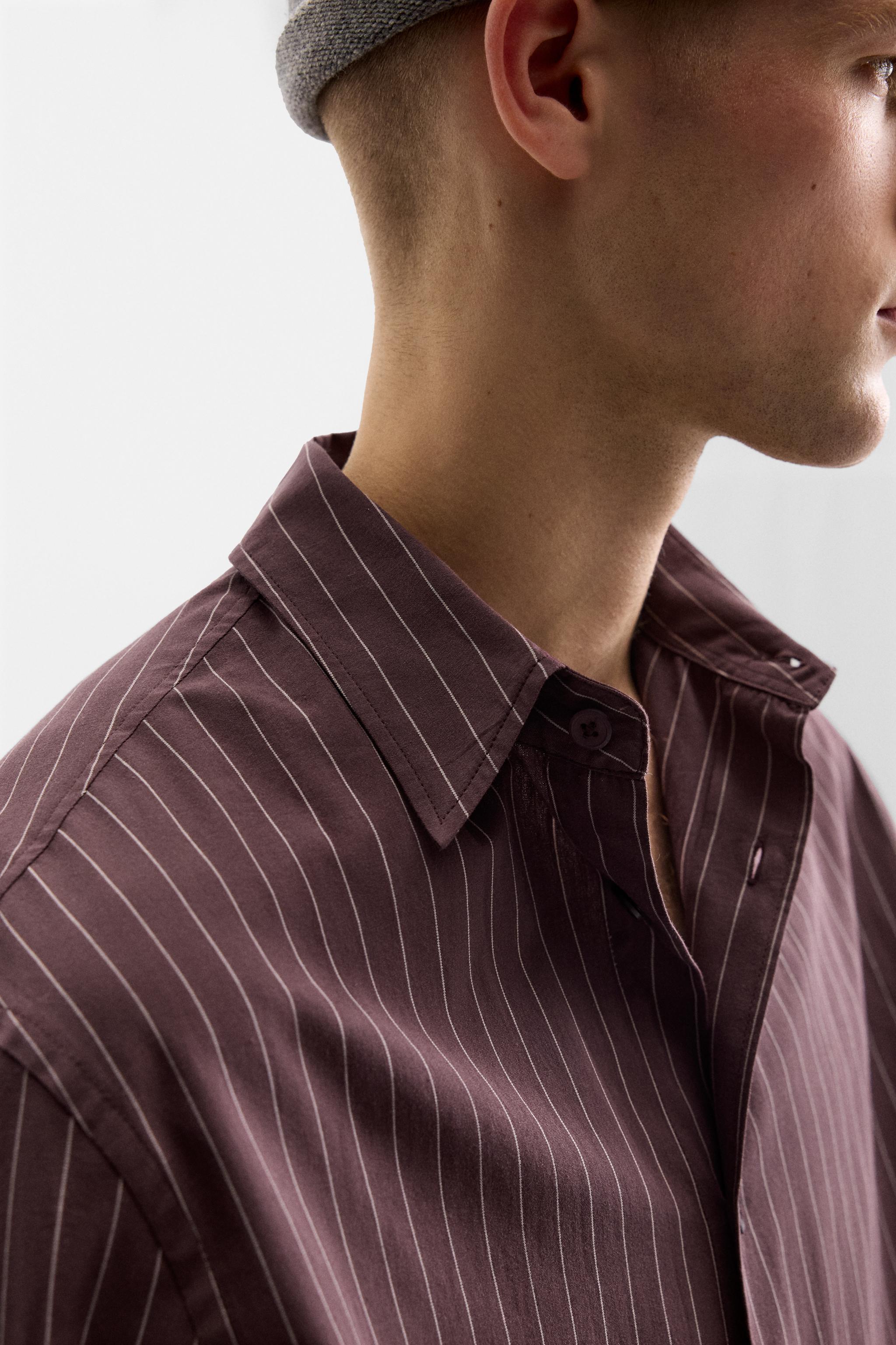 STRIPED COTTON SHIRT Product Image