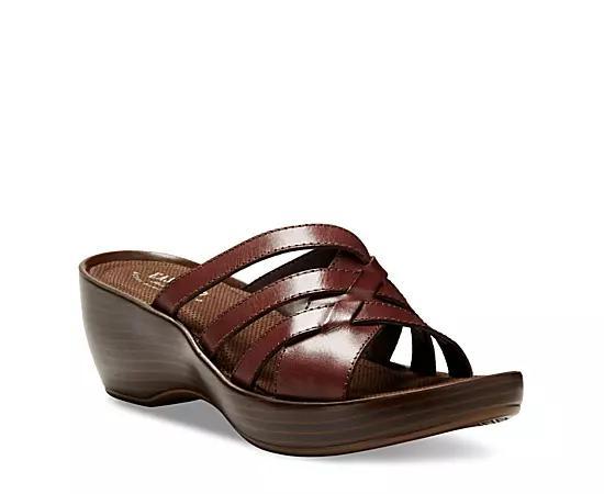 Eastland Womens Poppy Wedge Sandal Comfort Slides Product Image