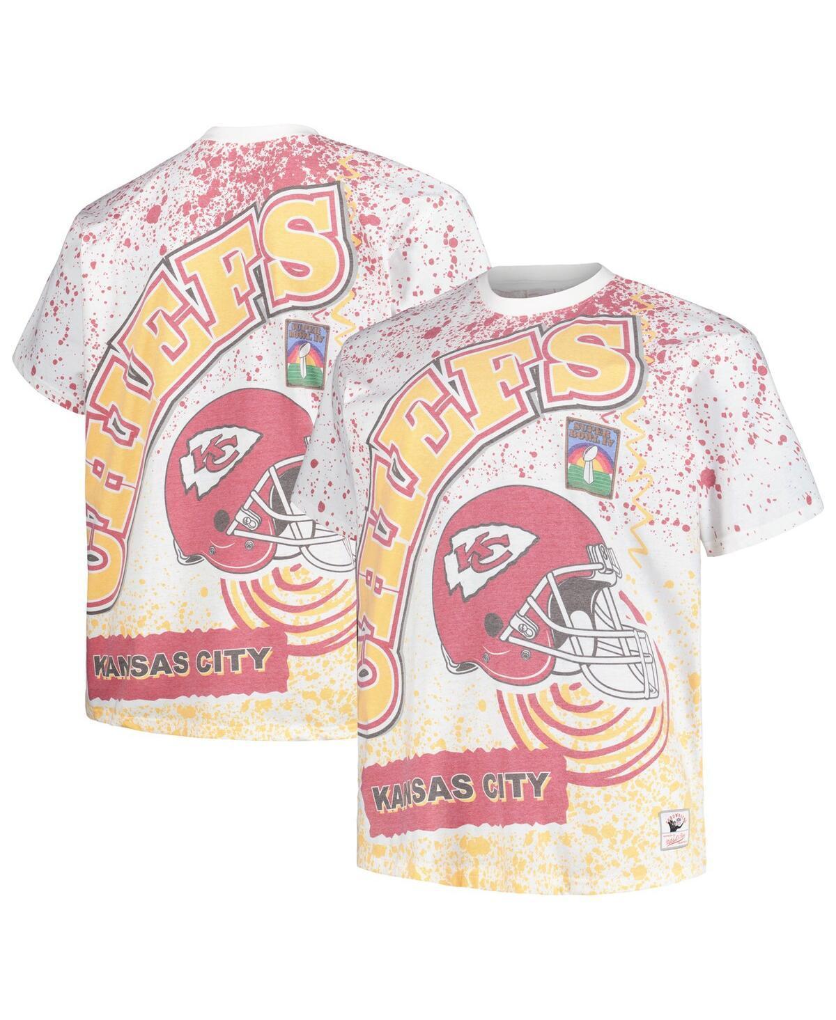 Mens Mitchell & Ness Kansas City Chiefs Big & Tall Allover Print T-Shirt Product Image