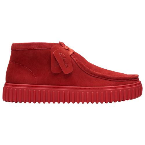 Clarks Mens Torhill Hi Boots - Red/Red Product Image