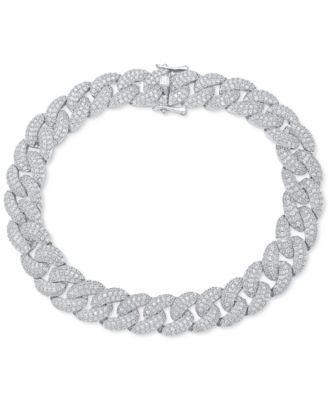 Mens Diamond Cuban Link Bracelet (10 ct. t.w) in 10k Gold Product Image