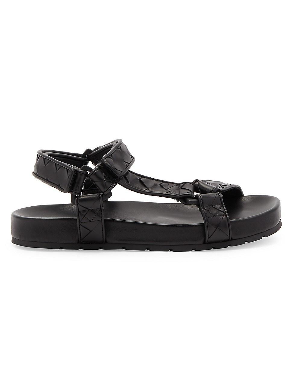 Trip Woven Leather Sporty Sandals Product Image