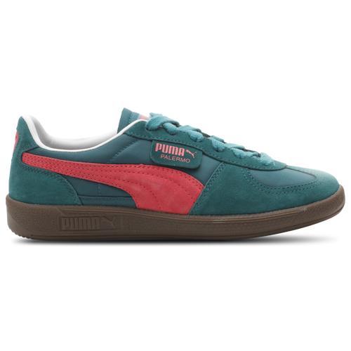 PUMA Womens Palermo Play Paris - Shoes Green/Cherry Product Image