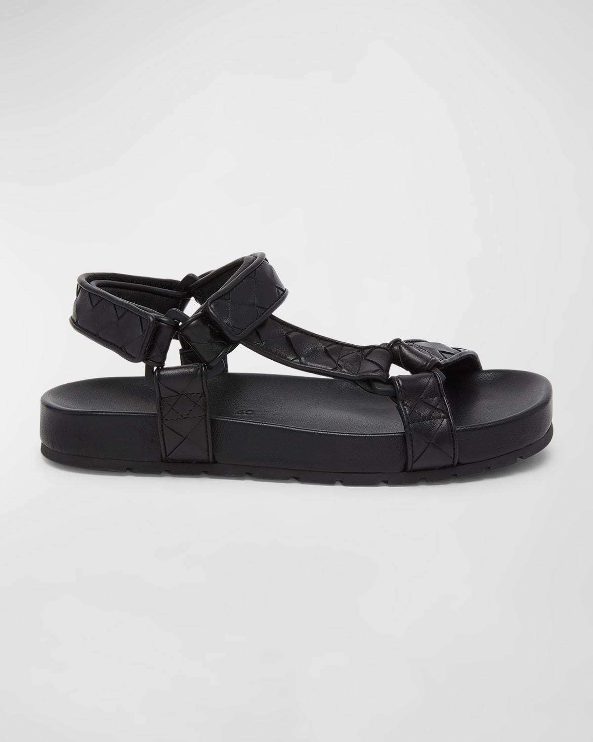 Trip Woven Leather Sporty Sandals Product Image