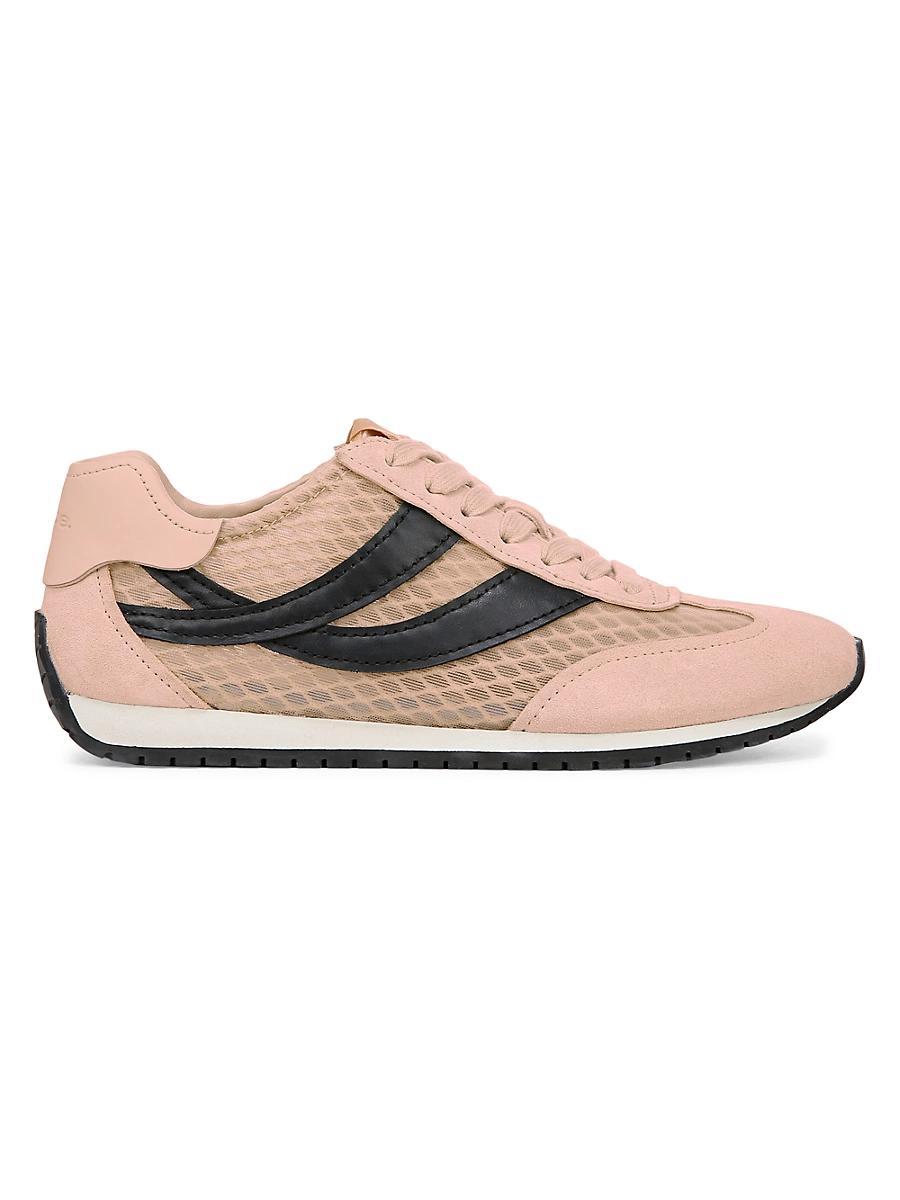 Womens Oasis Runner Mesh & Leather Lace-Up Shoes Product Image