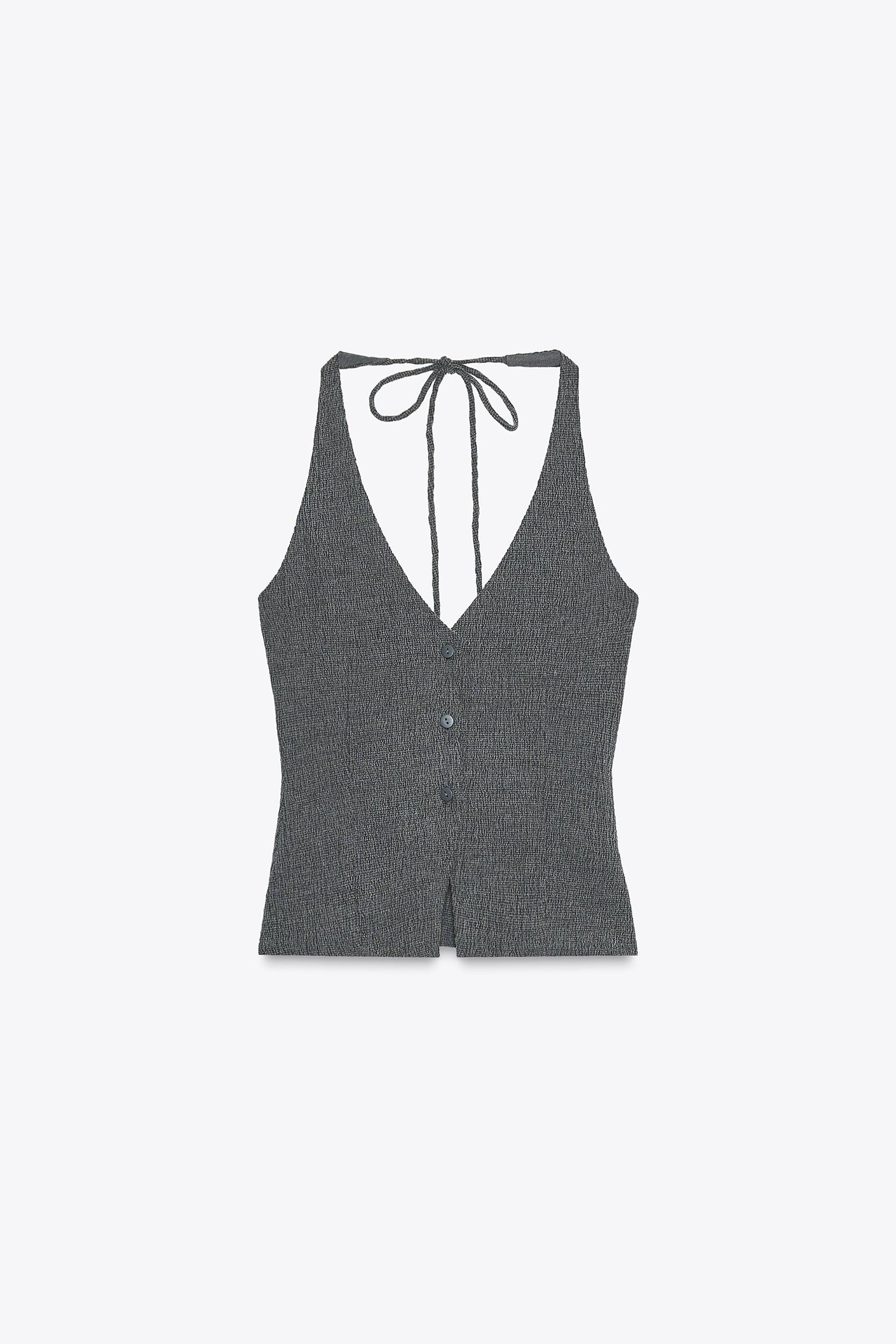 TEXTURED VEST TOP Product Image