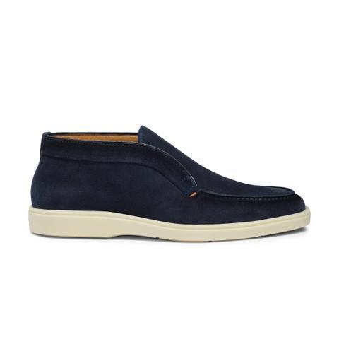 SANTONI Men's Blue Suede Desert Boot Product Image