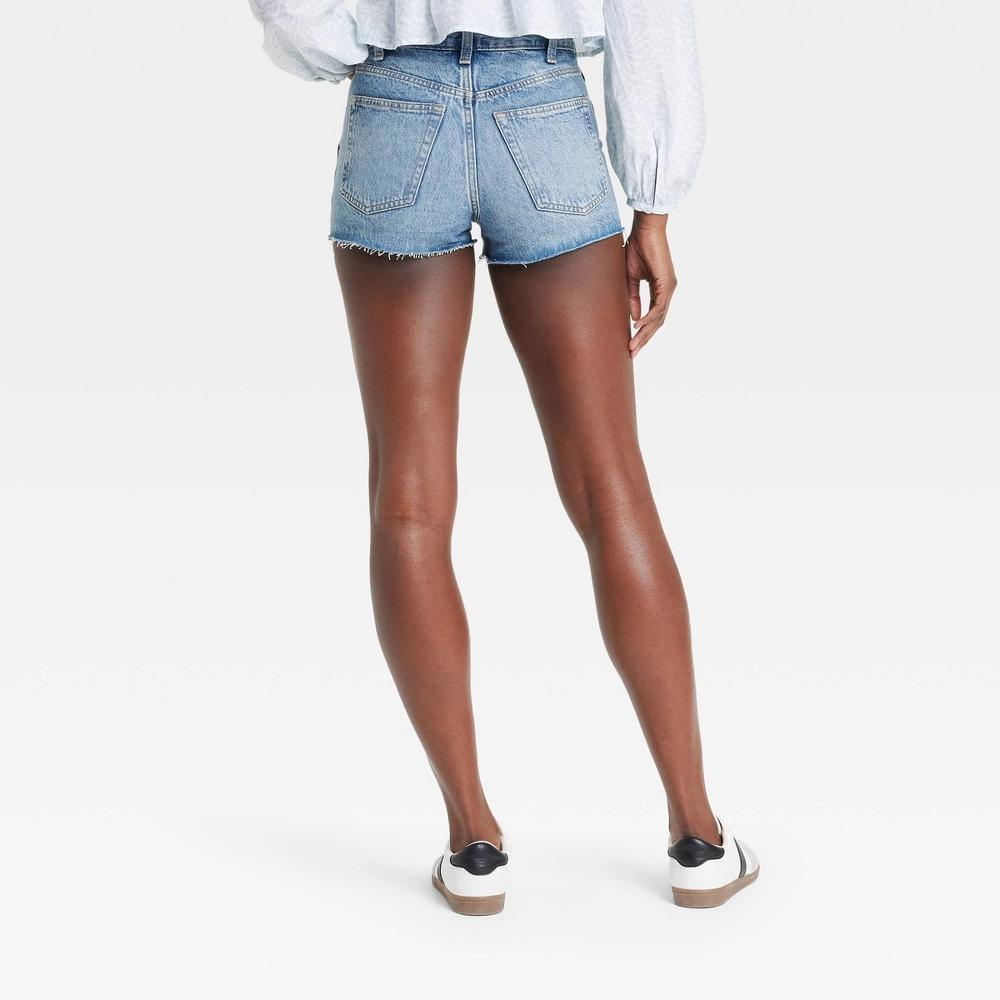 Womens High-Rise Cut-Off Mini Jean Shorts - Universal Thread Light Wash 10 Product Image