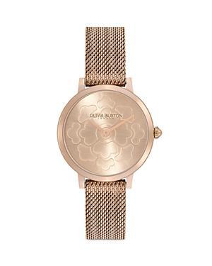 Olivia Burton Ultra Slim Floral Watch, 28mm Product Image