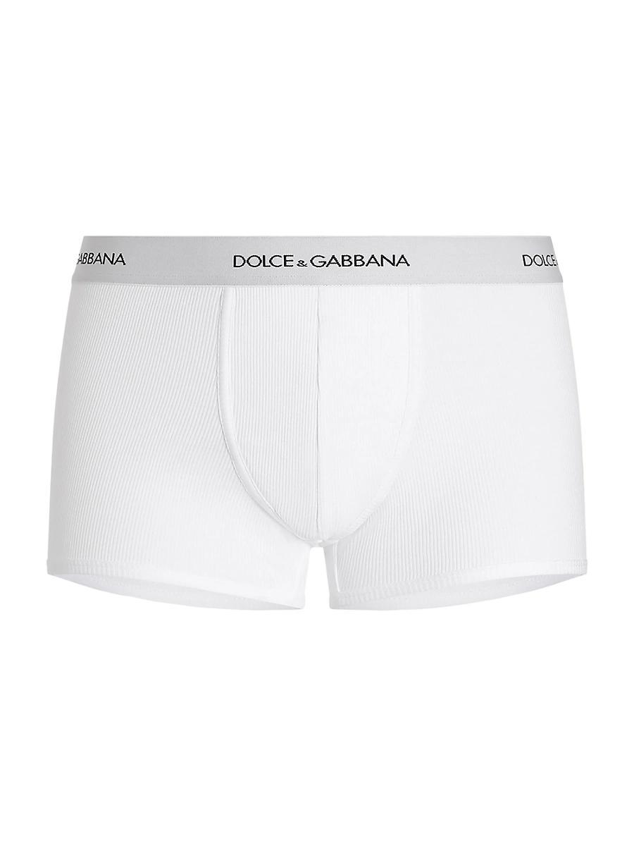 Mens Logo Cotton Boxer Briefs 2-Pack Product Image