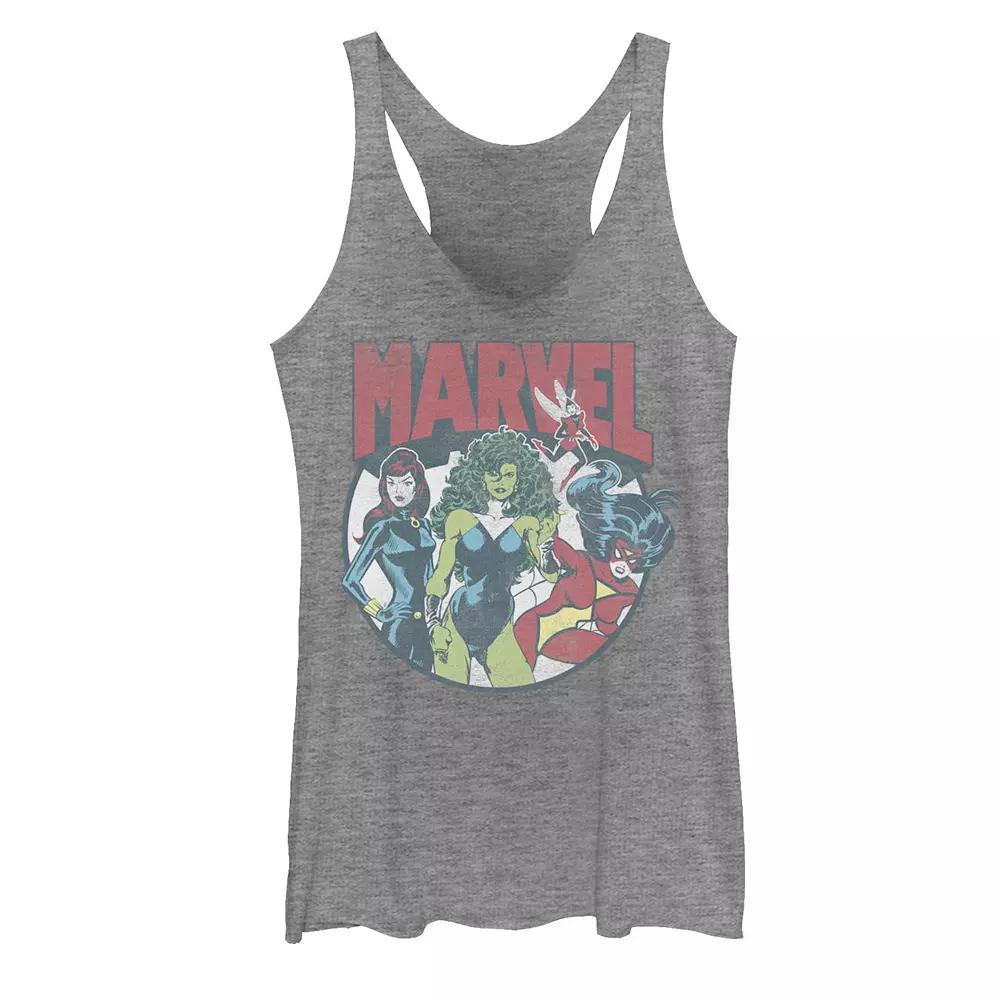 Juniors' Marvel Women Group Circle Shot Graphic Tank Top, Girl's,  Product Image