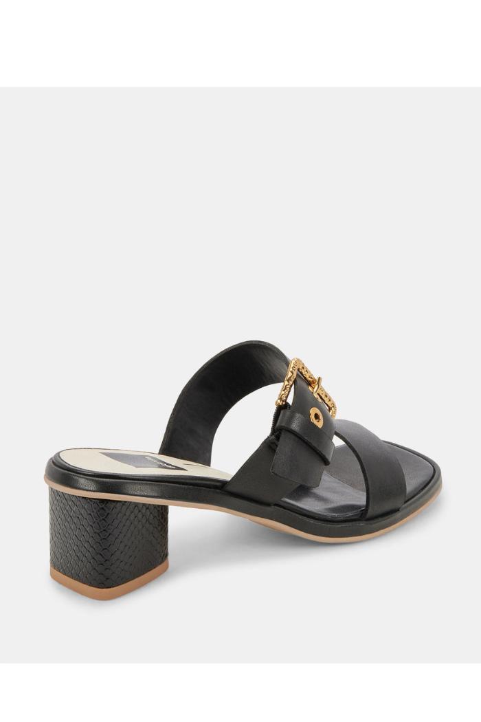 Riva Sandals - Black Leather Product Image