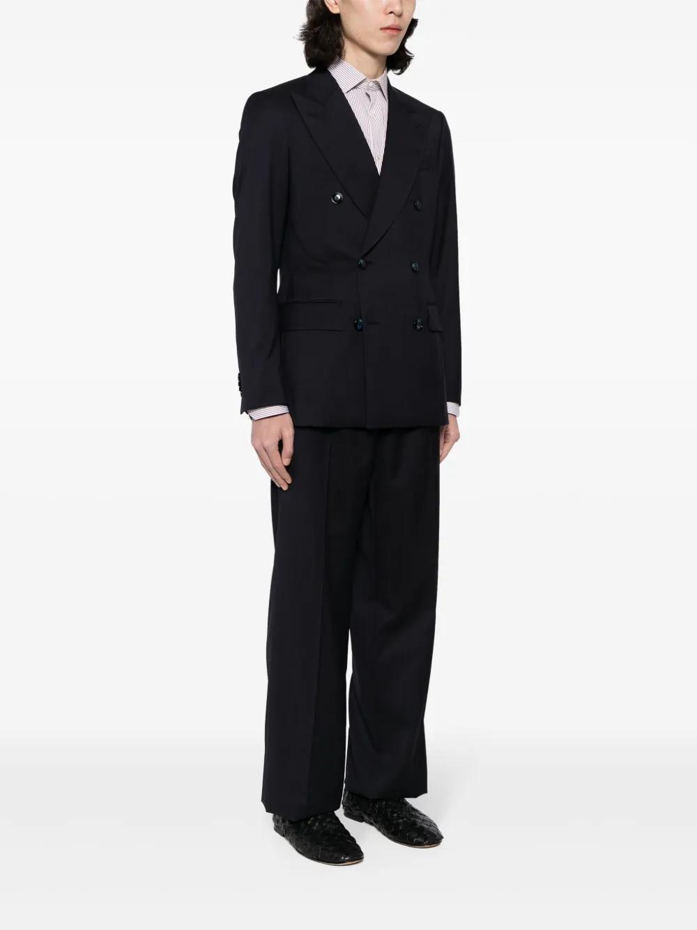 peak-lapel double-breasted suit Product Image