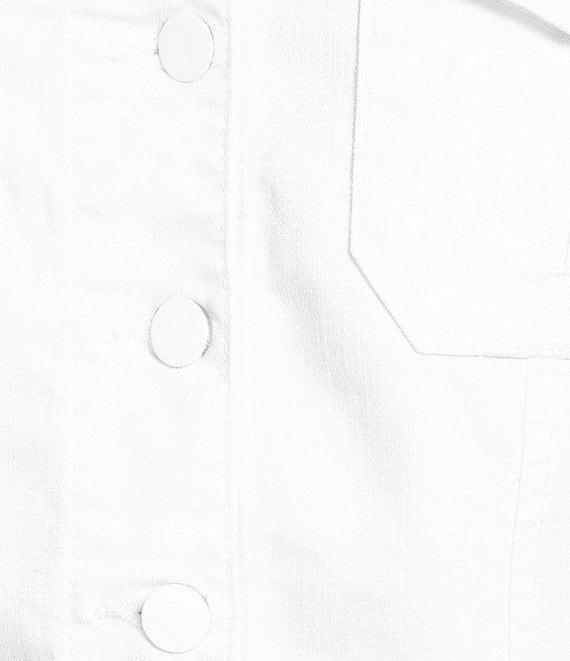 KUT from the Kloth Stretch Denim Point Collar Long Sleeve Jacket Product Image