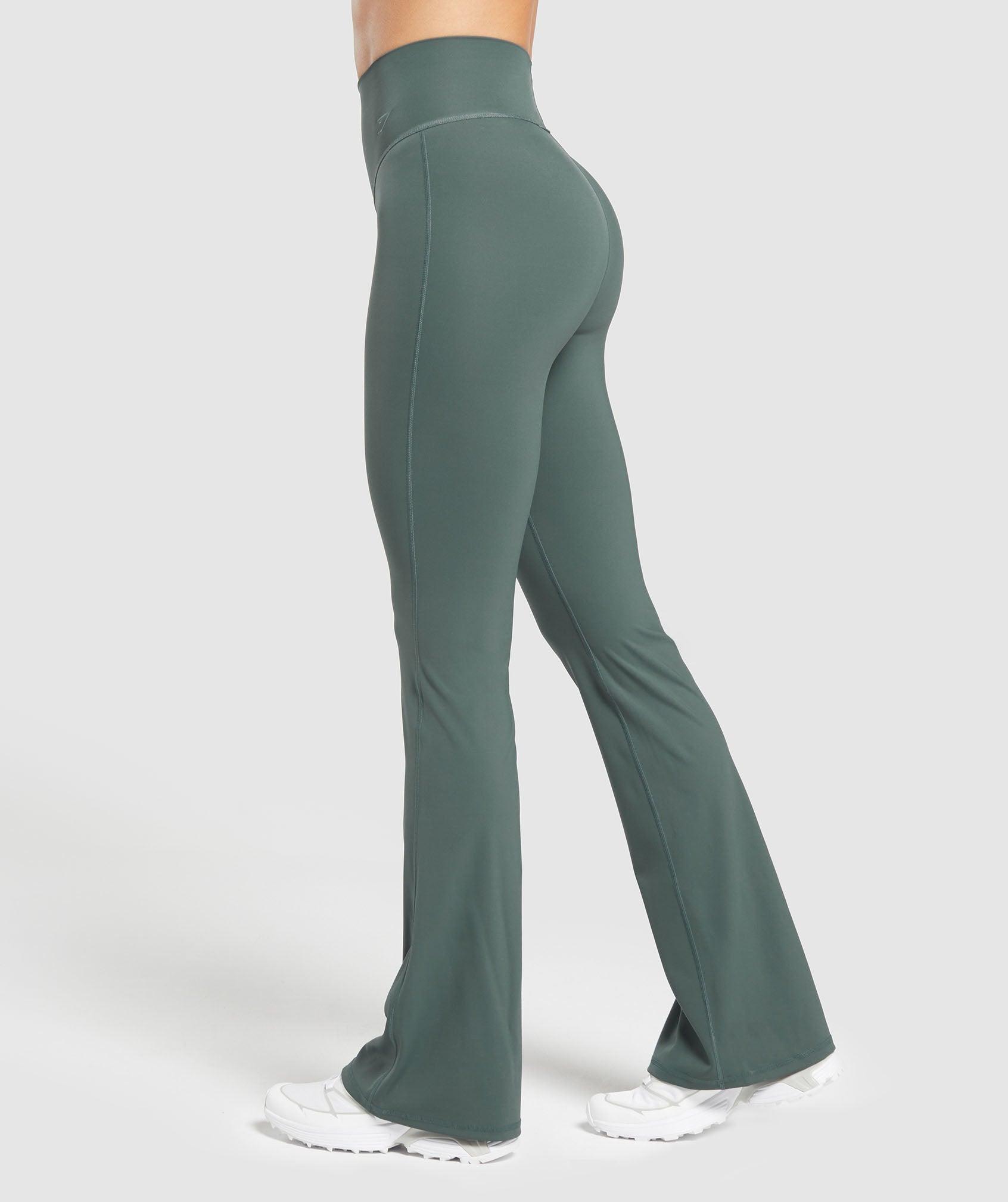 Gymshark Elevate Flared Leggings 2.0 - Slate Teal Female Product Image