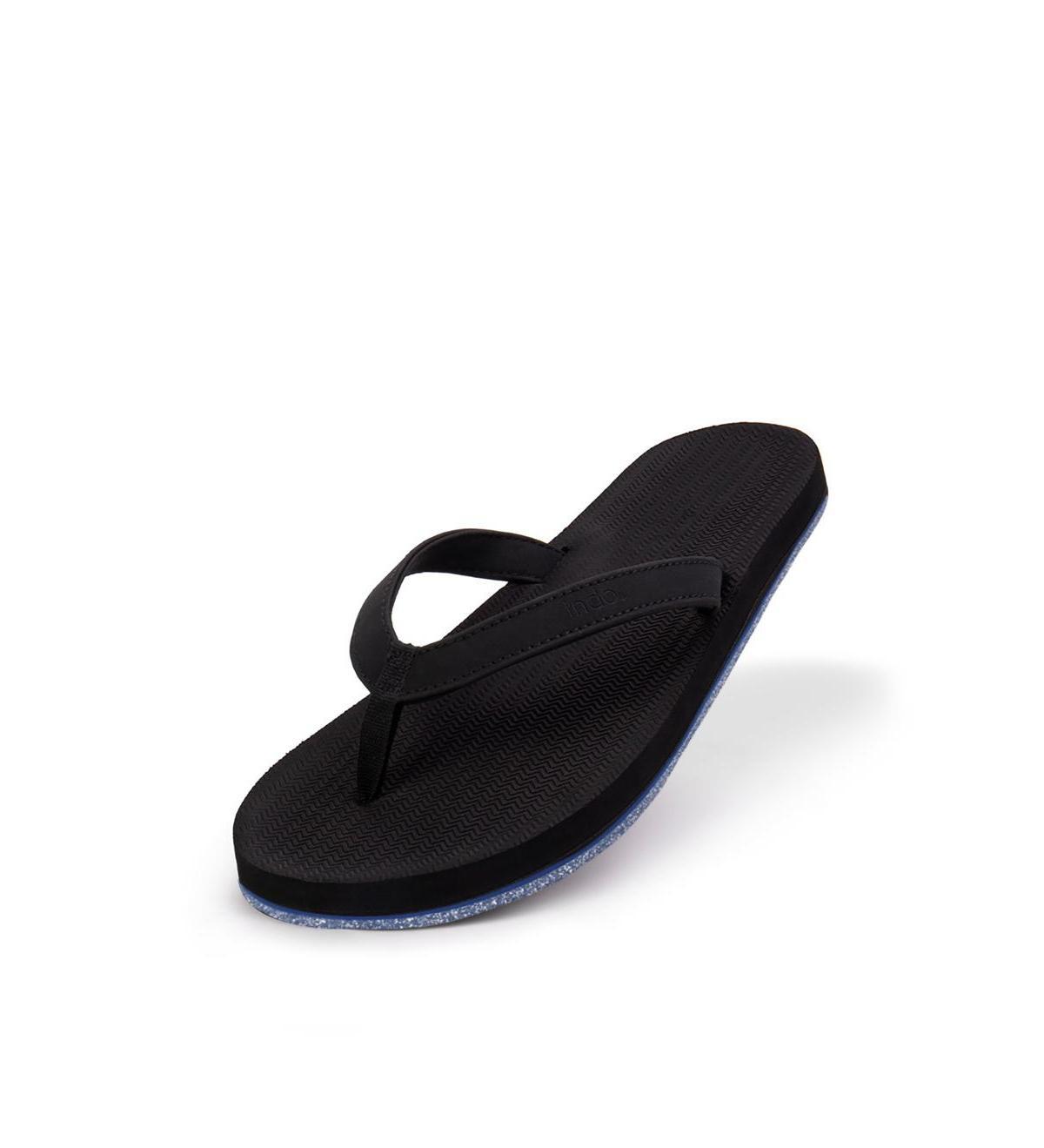 Indosole Womens Flip Flops Sneaker Sole - Orange sole Product Image