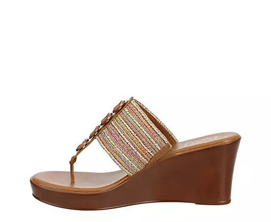 Lauren Blakwell Womens Mahogany Wedge Sandal Product Image