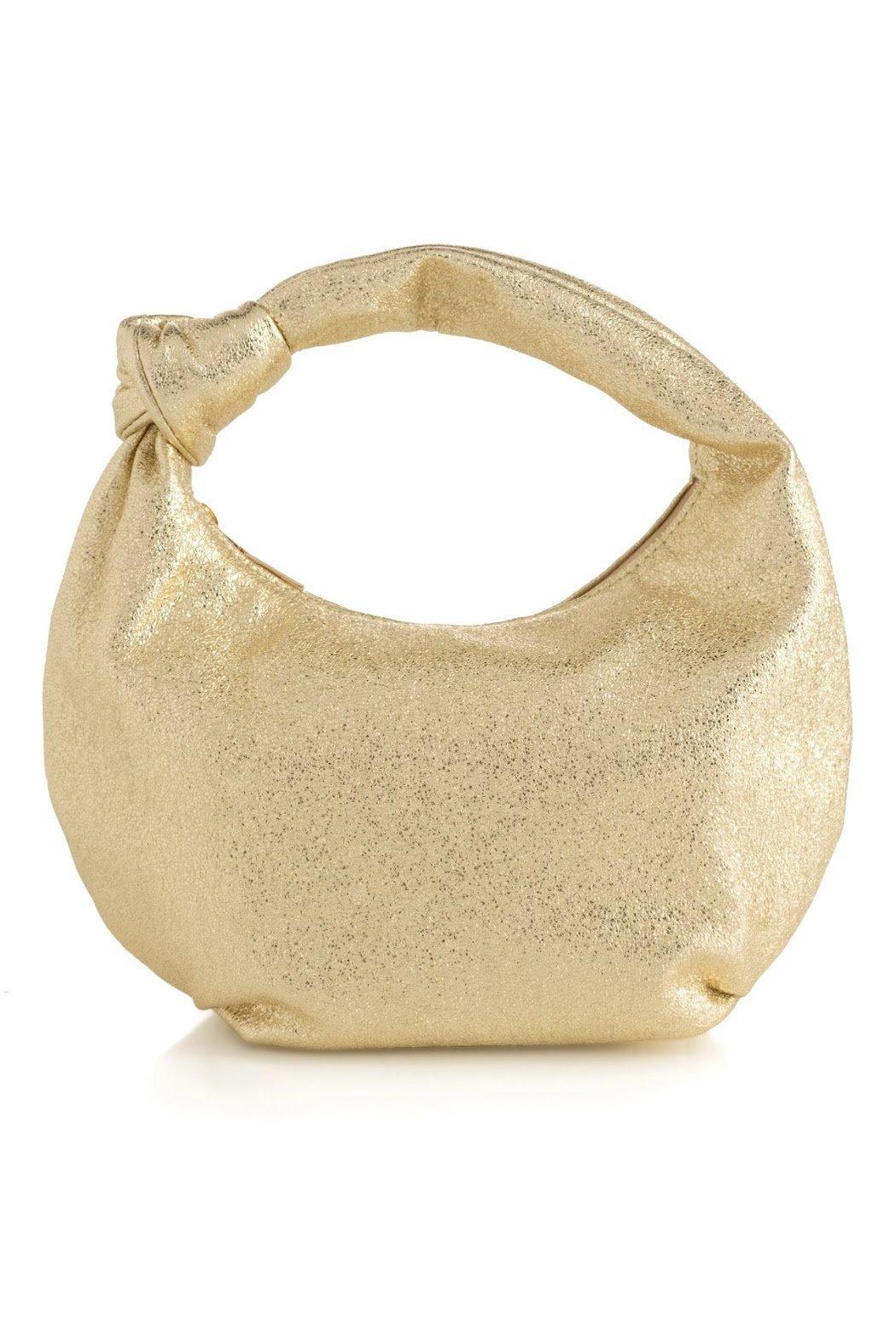 Metallic Knotted Top Handle Bag Product Image