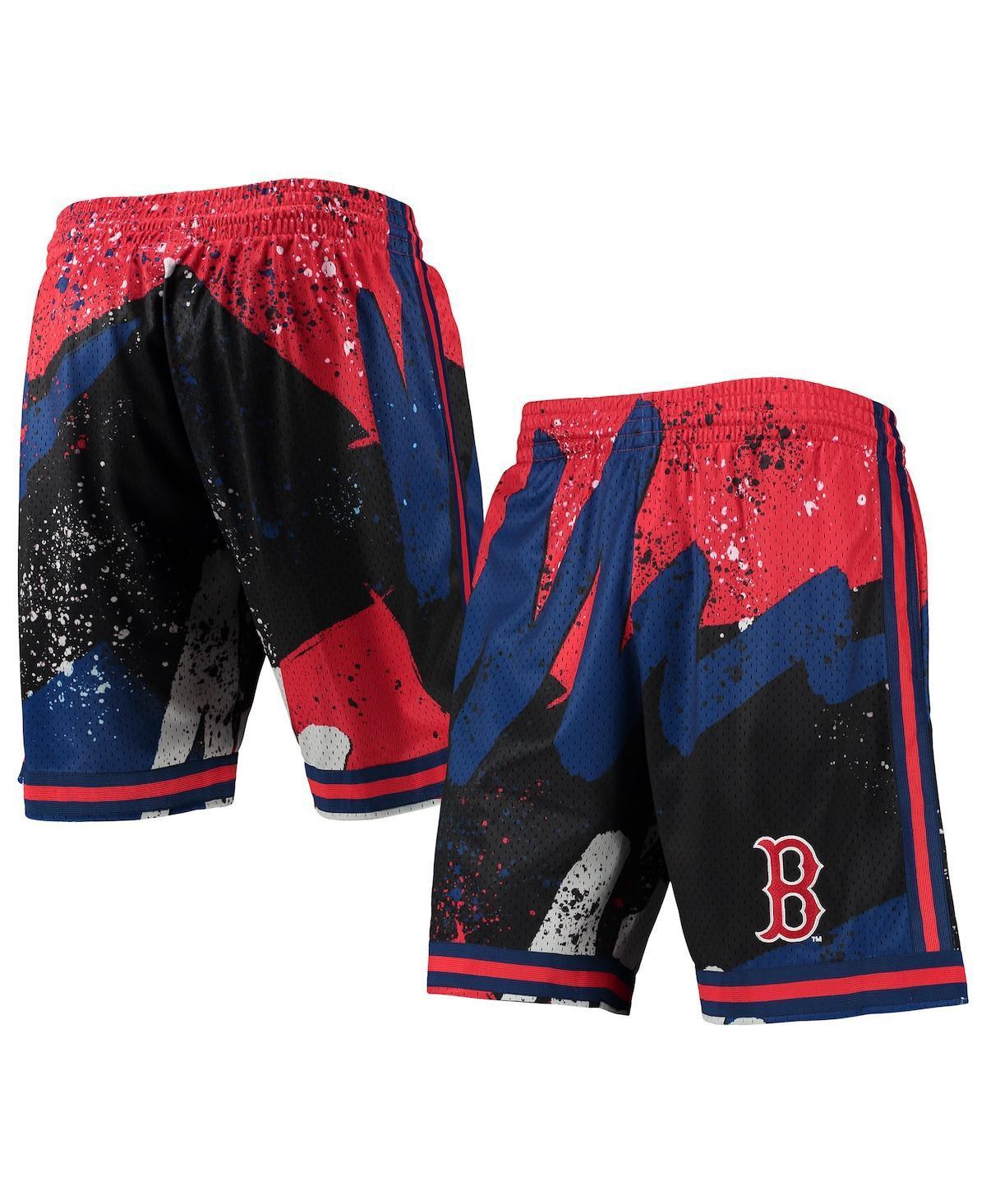 Mens Mitchell & Ness Boston Sox Hyper Hoops Shorts Product Image