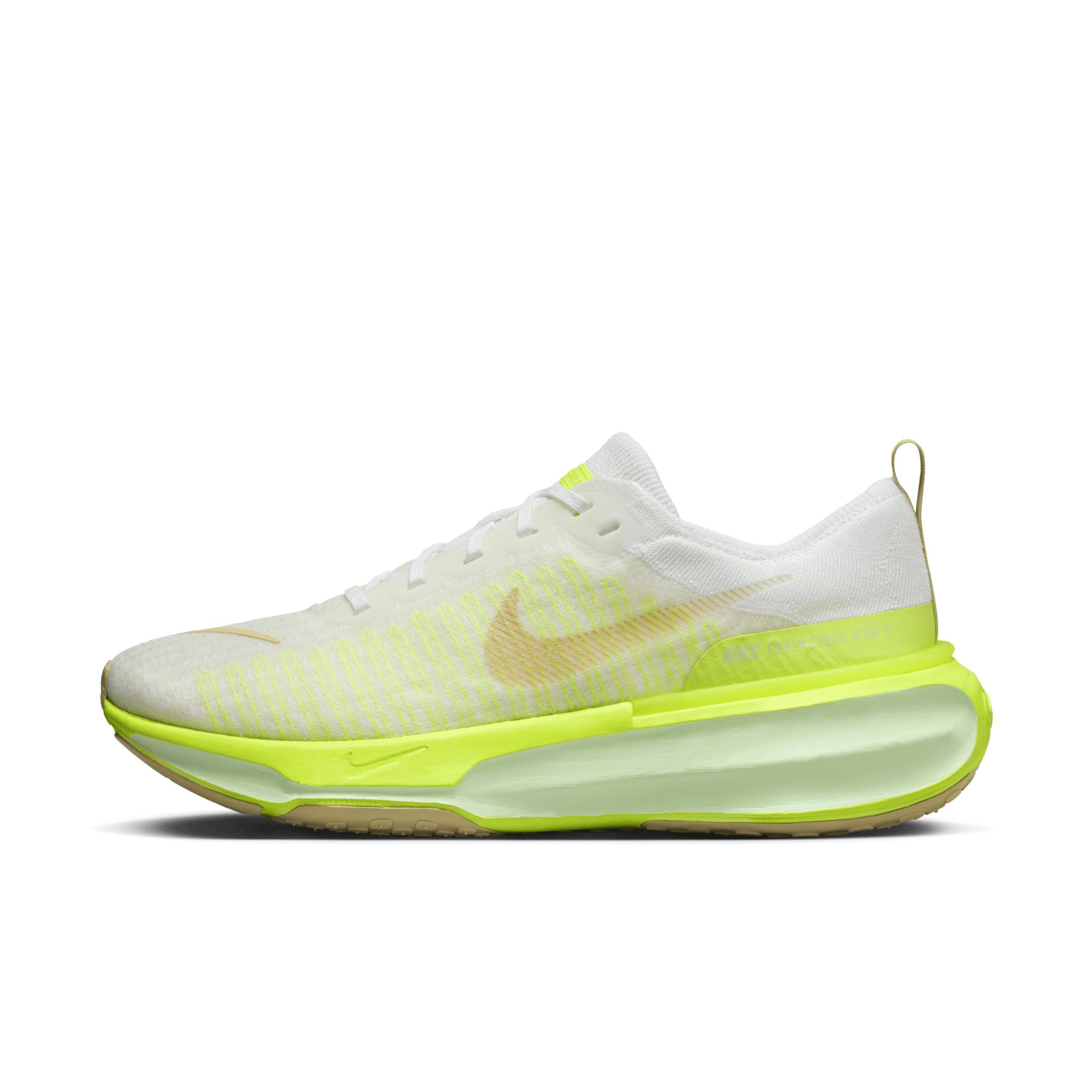 Nike Mens ZoomX Invincible Run Flyknit 3 - Running Shoes White/Coconut Milk/Sesame Product Image