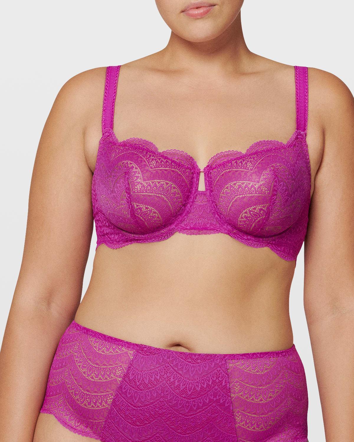 Karma Demi-Cup Convertible Lace Bra Product Image