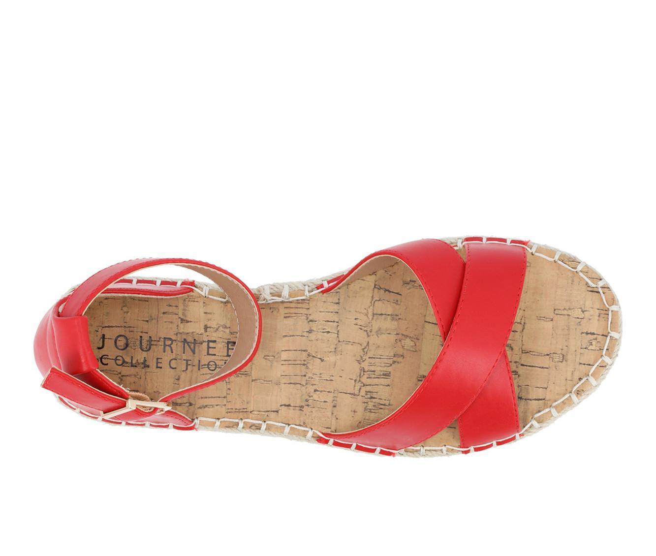 Women's Journee Collection Lyddia Flatform Sandals Product Image