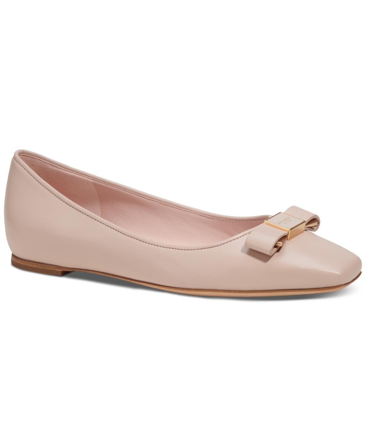 Womens Bowdie Leather Ballet Flats Product Image