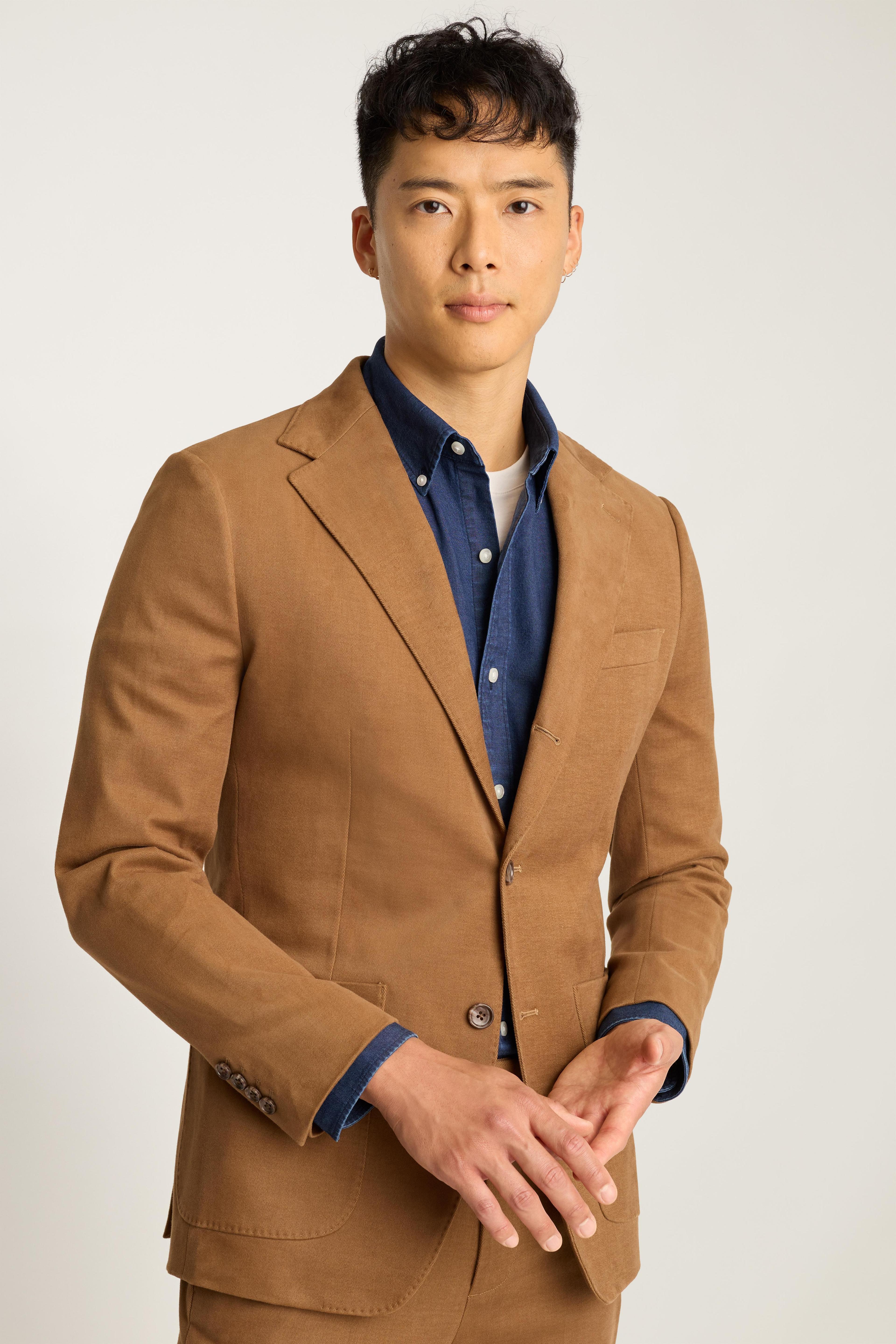 Jetsetter Italian Brushed Cotton Blazer Product Image