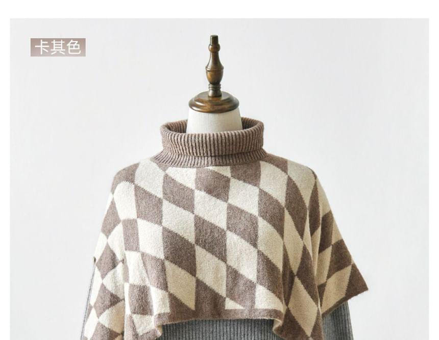 Argyle Knit Shrug Product Image