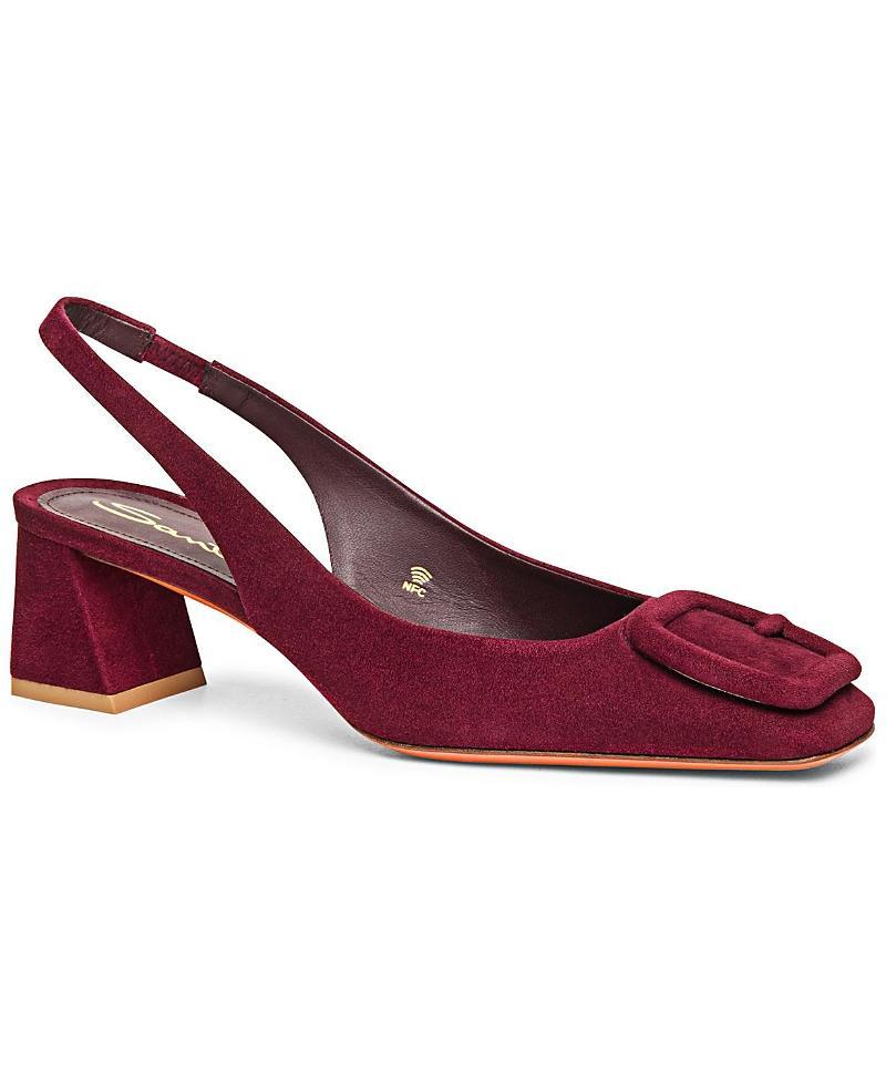 Womens 50mm Suede Slingback Pumps Product Image