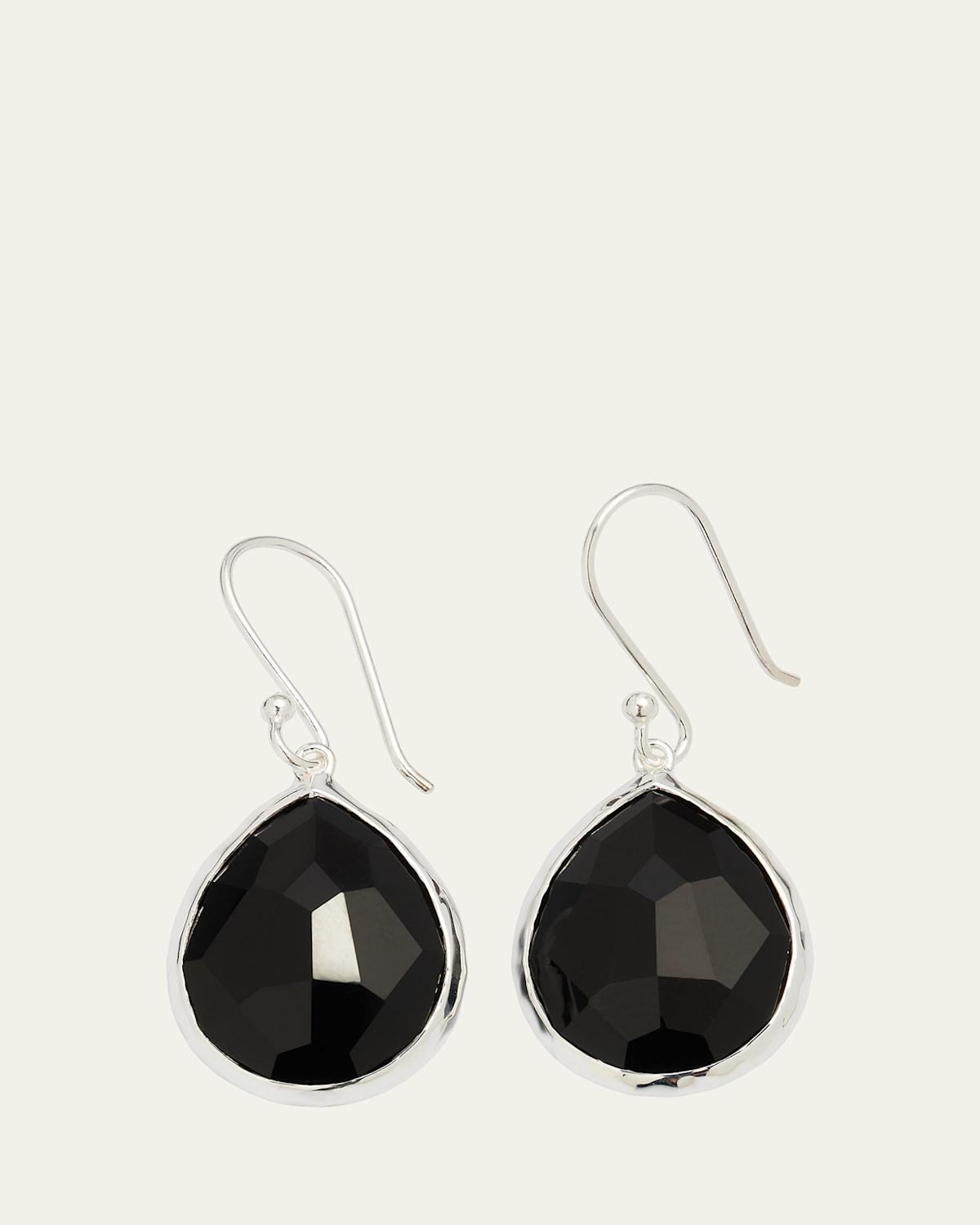 Womens Rock Candy Sterling Silver & Brown Shell Doublet Teardrop Earings Product Image
