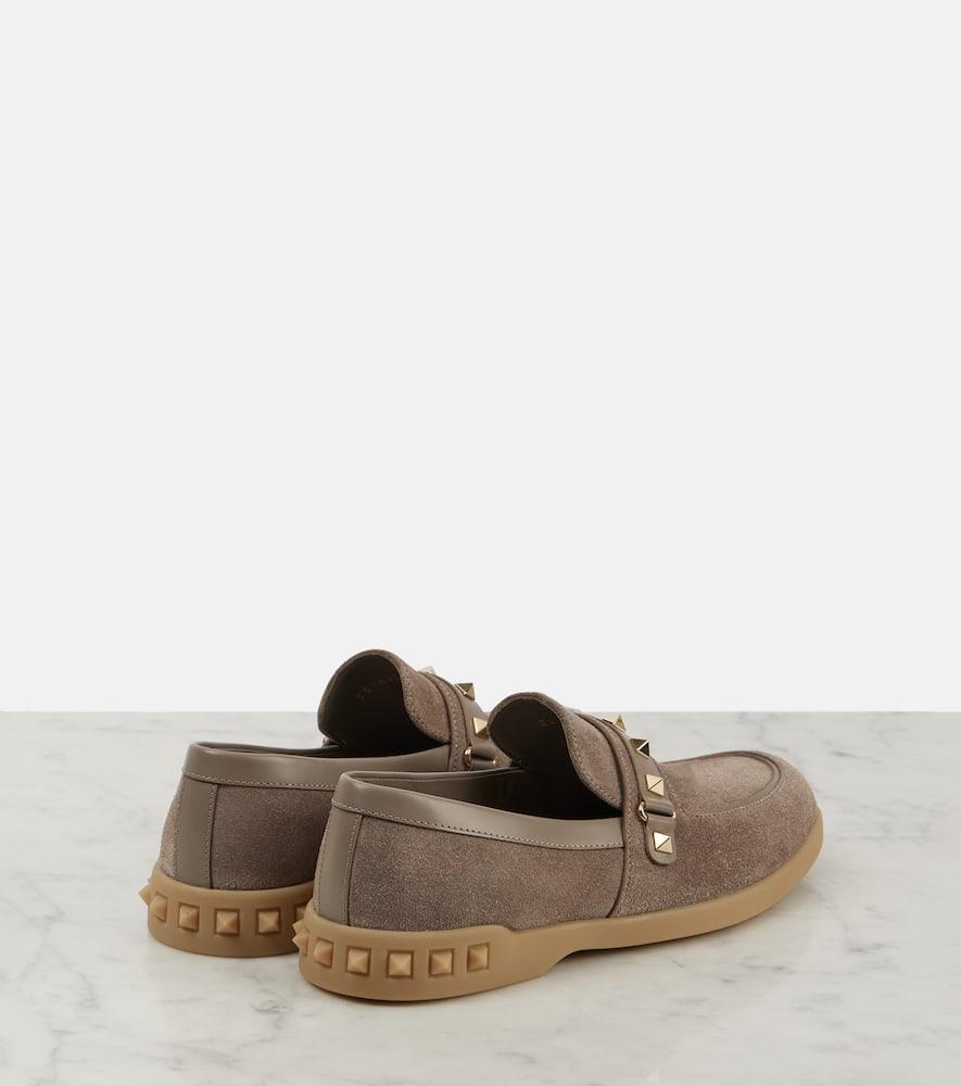 VALENTINO GARAVANI Leisure Flows Loafers In Brown Product Image