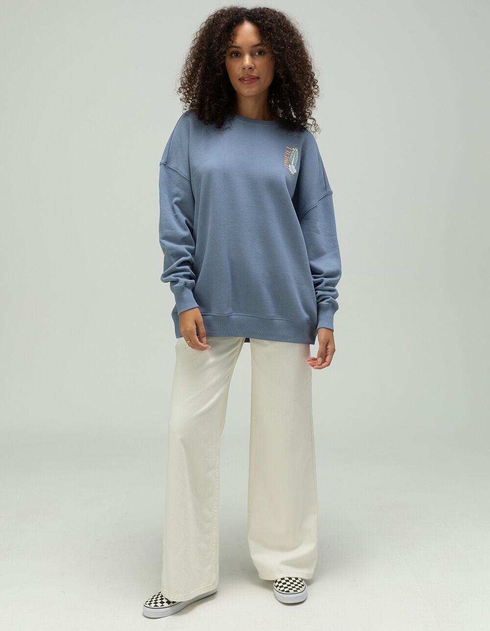 O'NEILL Quiver Womens Crewneck Sweatshirt - BLUE Product Image