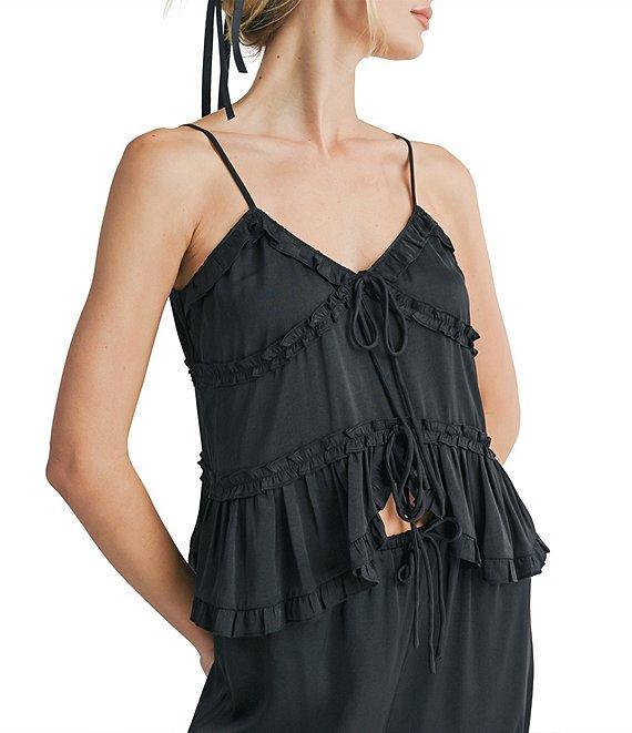 Sadie & Sage Sweet Treat Ruffle Flyaway Tank Top Product Image