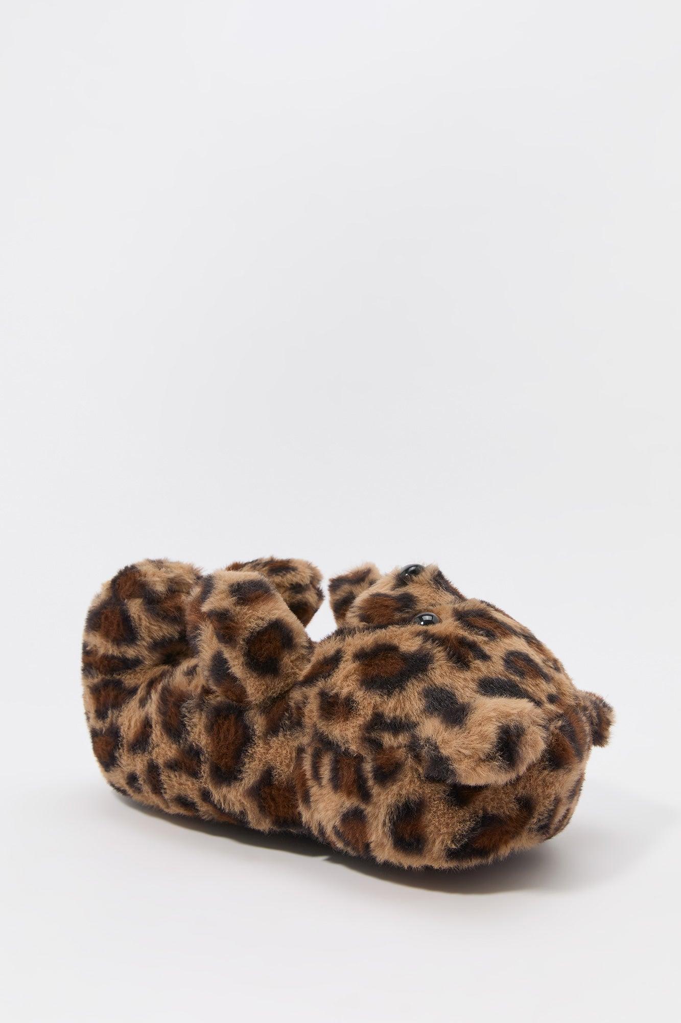 Faux Fur 3D Bear Slippers Female Product Image