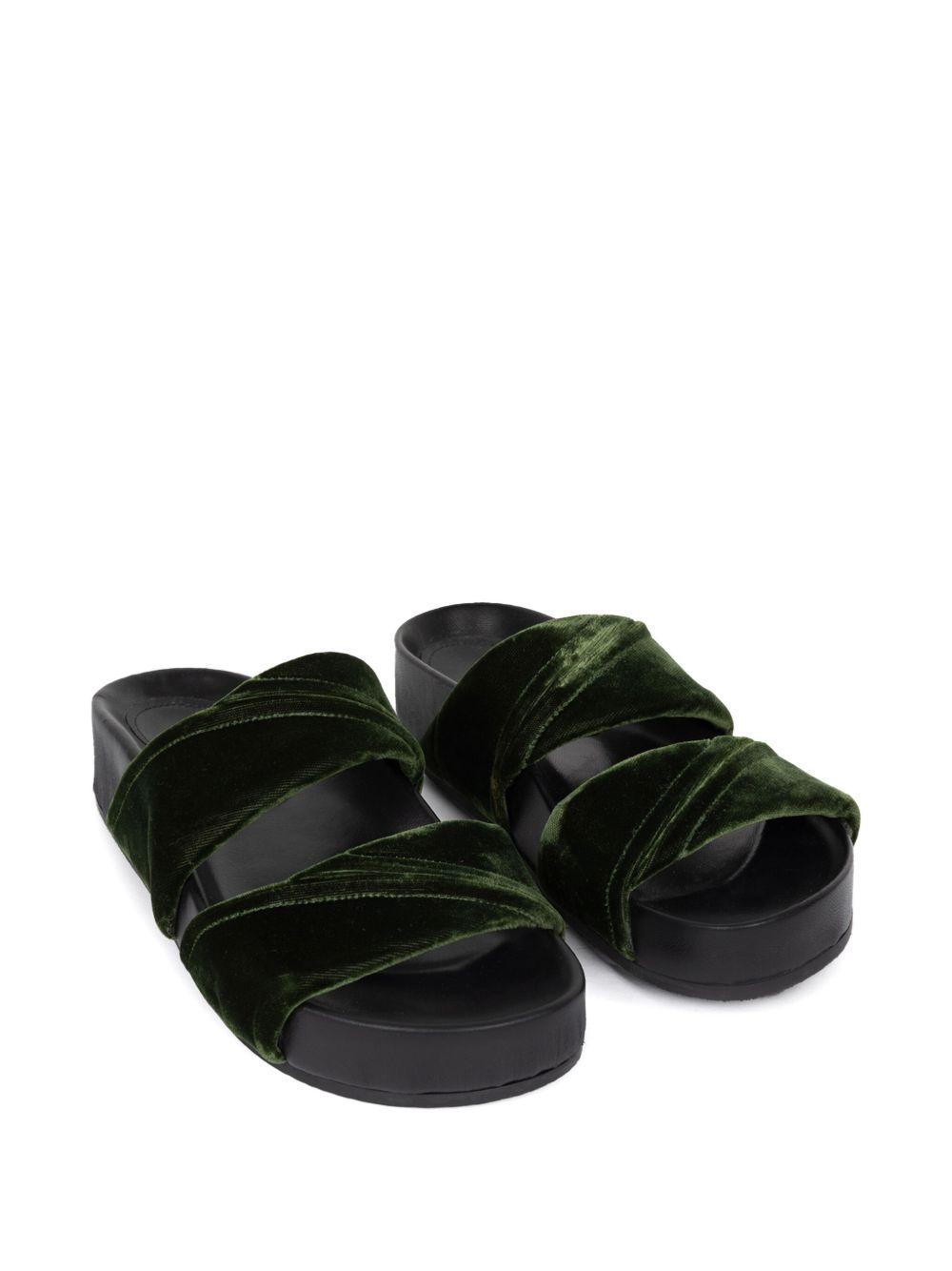 velvet twisted sandals Product Image