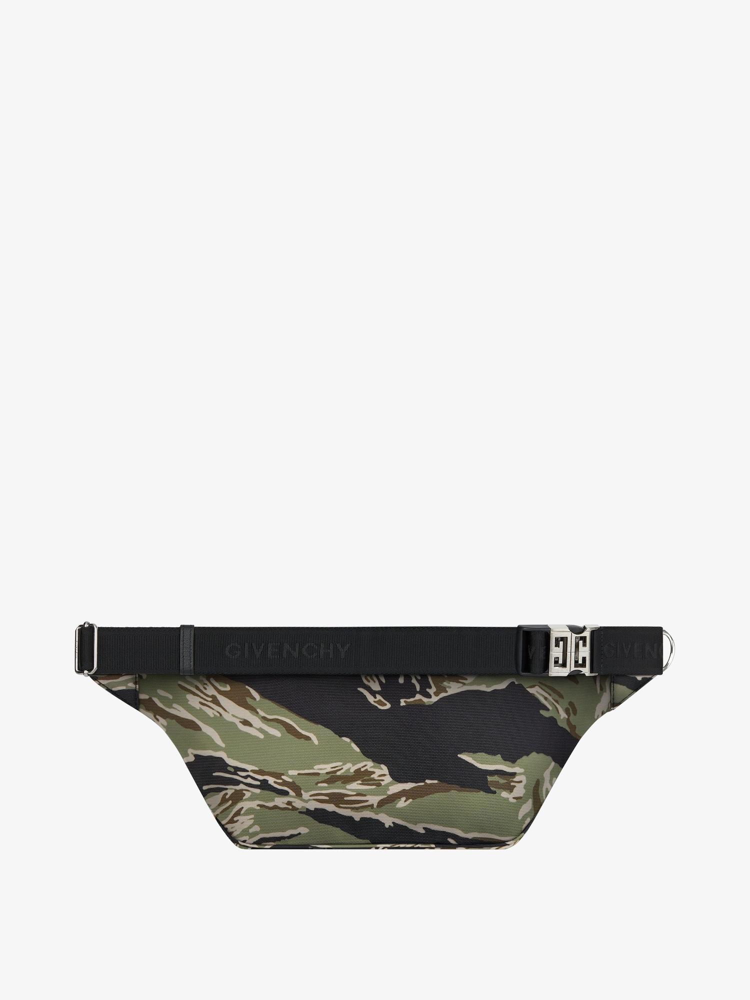 Essential U belt bag in nylon with camo print Product Image