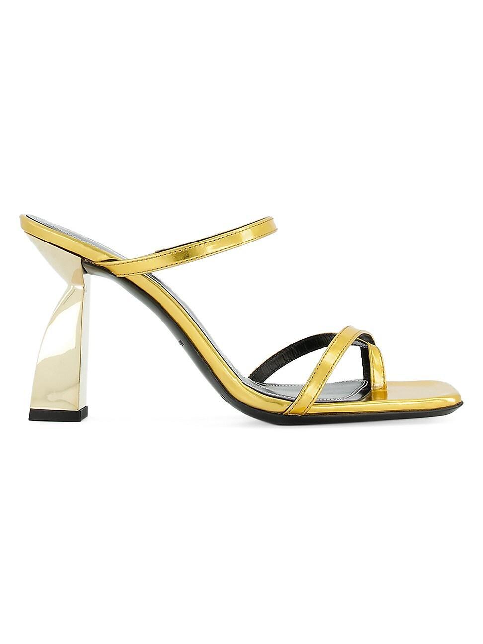 Womens Angel 90MM Metallic Leather Sandals Product Image