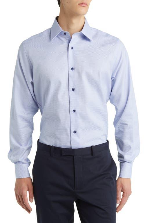 David Donahue Trim Fit Micro Dobby Dress Shirt Product Image