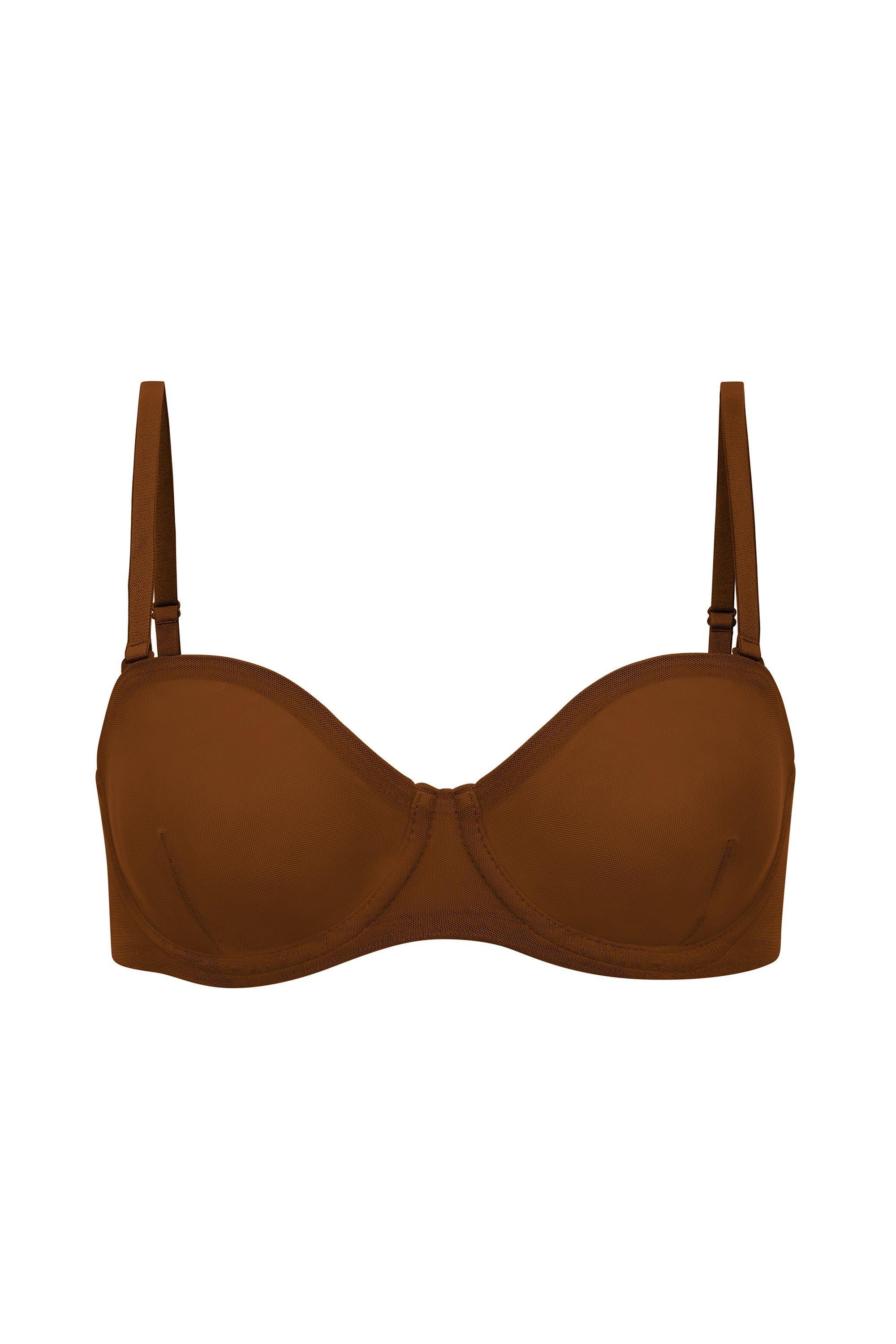 Soft Mesh High Waisted Knicker in Chestnut Product Image