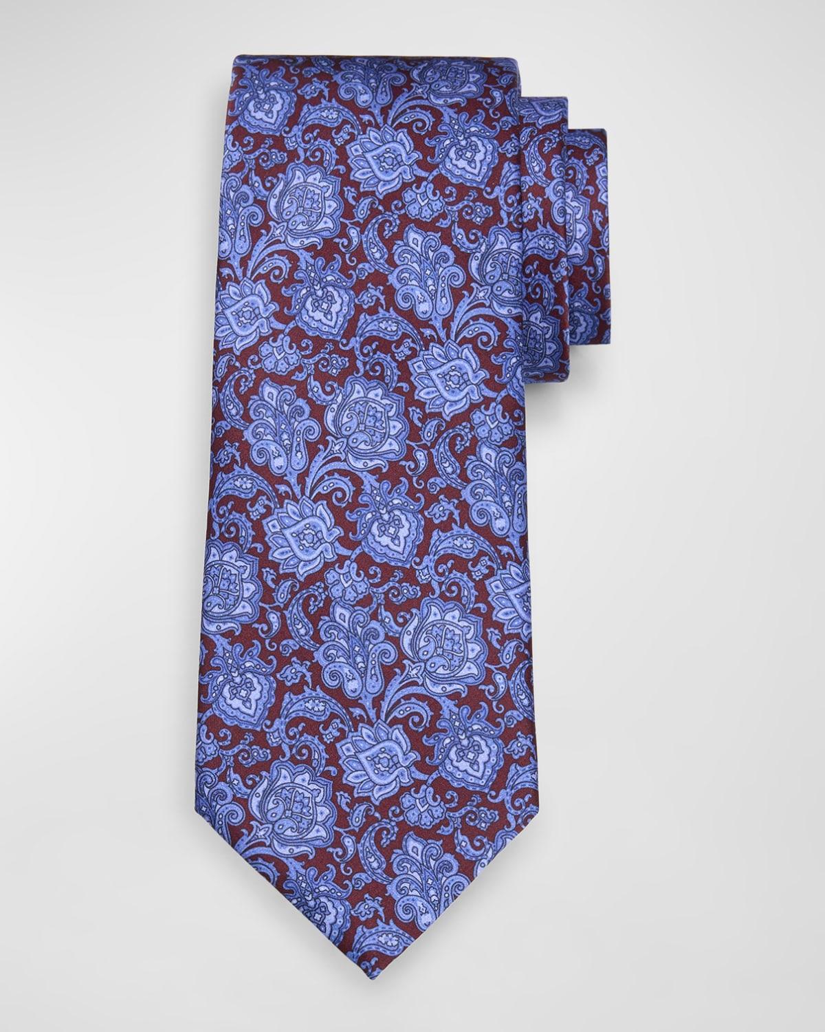 Men's Paisley Silk Tie Product Image