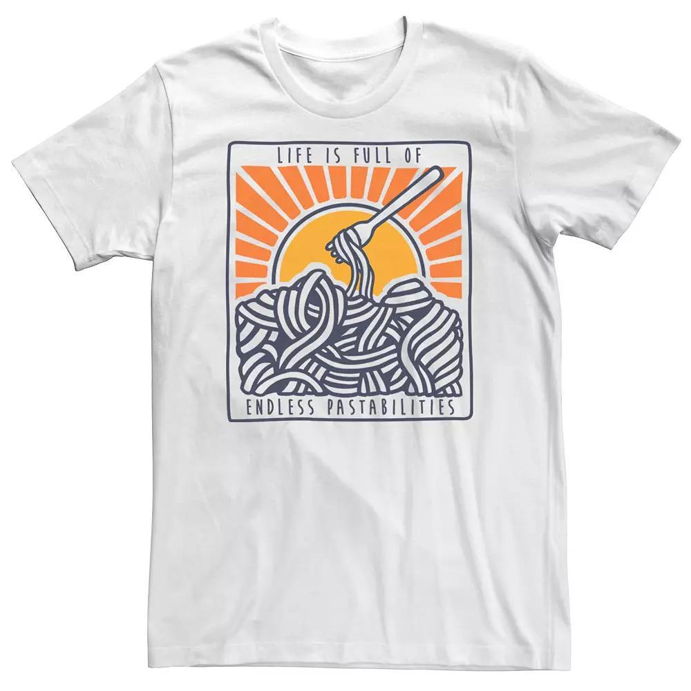 Big & Tall "Life Is Full Of Endless Pastabilities" Tee, Men's,  Product Image