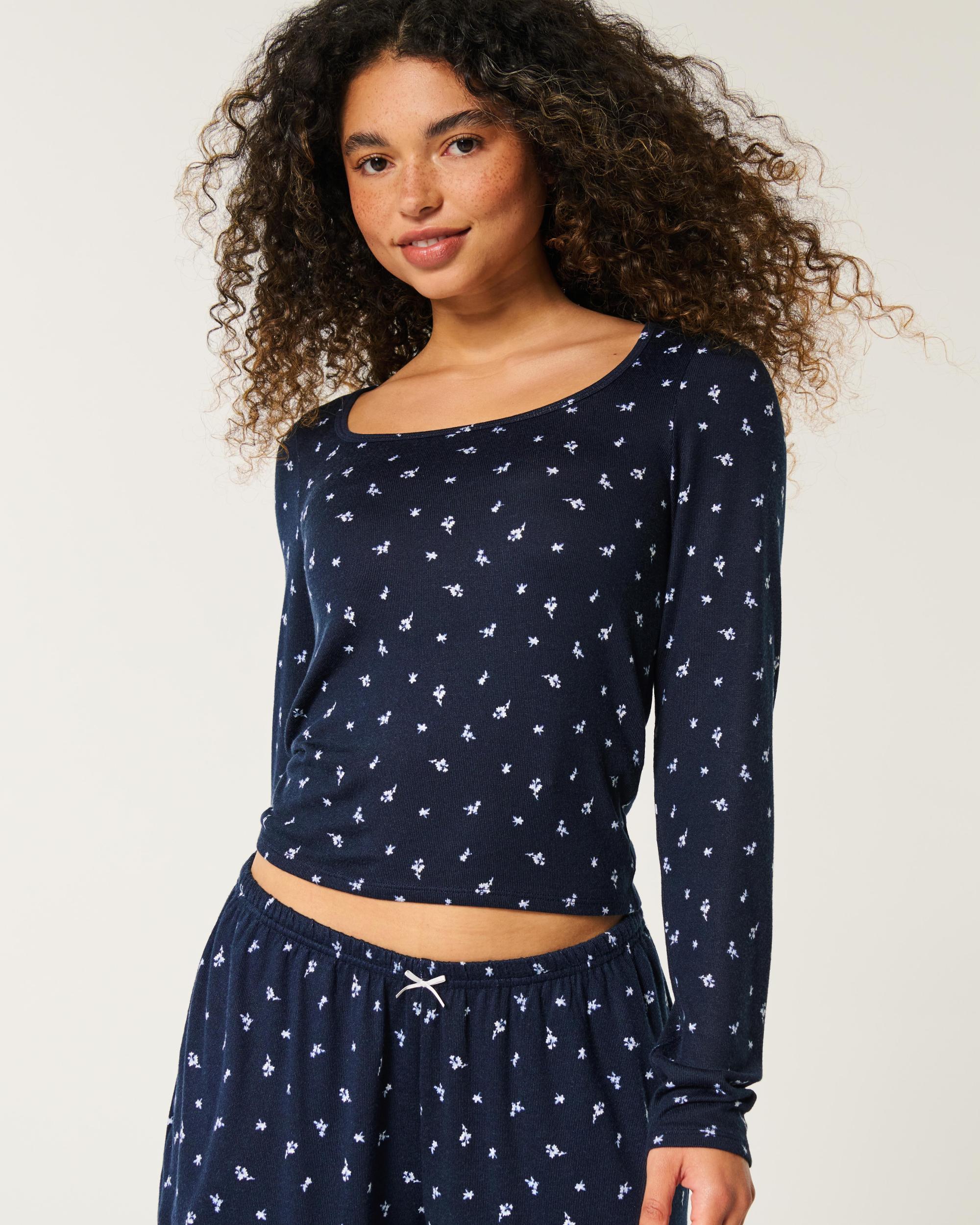Cozy Berry Pattern Pajama Top Product Image